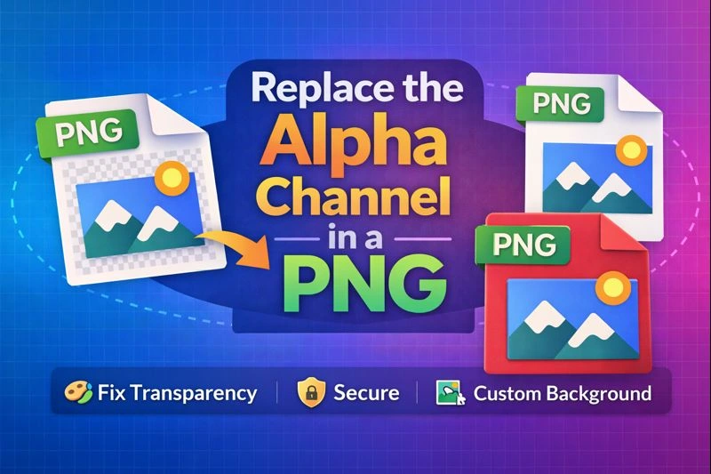 Replace the Alpha Channel in a PNG